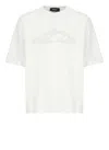 Dsquared2 White Crewneck T-shirt With Icon Logo Printed On The Front In Cotton Man In White