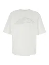 Dsquared2 White Crewneck T-shirt With Icon Logo Printed On The Front In Cotton Man In White