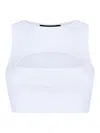 Dsquared2 White Cropped Top In White