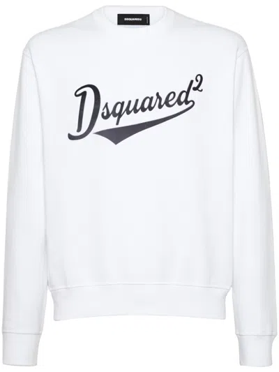DSQUARED2 WHITE COOL FIT SWEATSHIRT