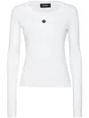 Dsquared2 Icon Long-sleeved T-shirt In White