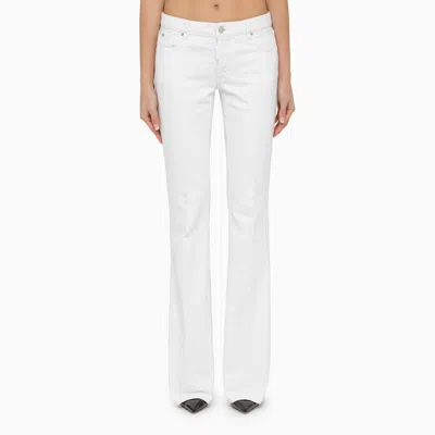 DSQUARED2 DSQUARED2 WHITE DENIM TROUSERS