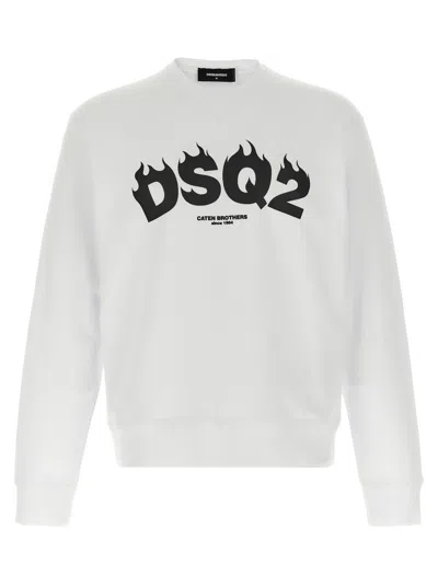DSQUARED2 WHITE DSQ2 SWEATSHIRT