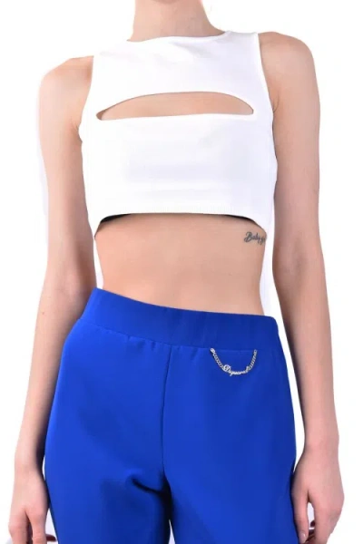 DSQUARED2 DSQUARED2 WHITE FRONT CUT-OUT TOP