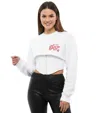 Dsquared2 White Graphic Crew Neck Sweatshirt In White
