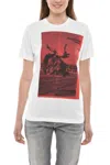 Dsquared2 White Graphic Crew Neck T-shirt In Multi