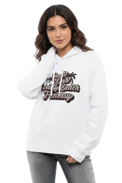 Dsquared2 White Graphic Hood Sweatshirt