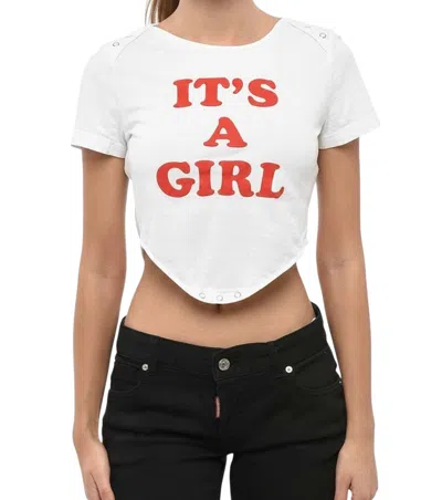 Dsquared2 Slogan-print Cotton T-shirt In White