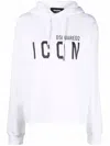Dsquared2 Slogan-print Pullover Hoodie In White