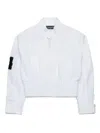 Dsquared2 Technical Cotton Branded Jacket In White