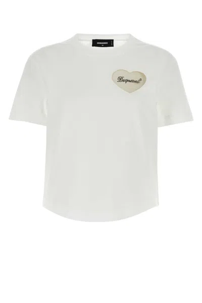 Dsquared2 White Jersey T-shirt