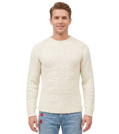 Dsquared2 White Knitted Regular Sweater