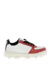 Dsquared2 White Leather Low-top Sneakers In Multi