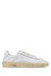 Dsquared2 Rider Sneakers Low Top Perforated Rubber Sole In White