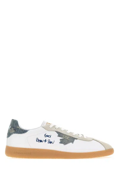 Dsquared2 White Leather Sneakers