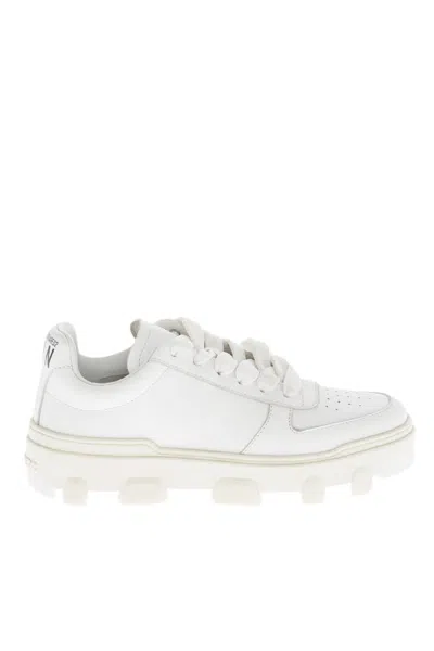 Dsquared2 White Leather Sneakers