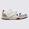 Dsquared2 Lace-up Low Top Sneakers In White+blue+red