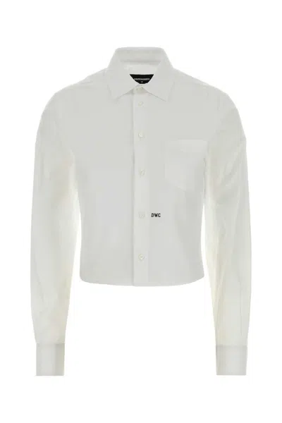 Dsquared2 White Logo Full Sleeves Shirt