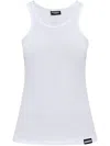 Dsquared2 Logo-patch Tank Top In White