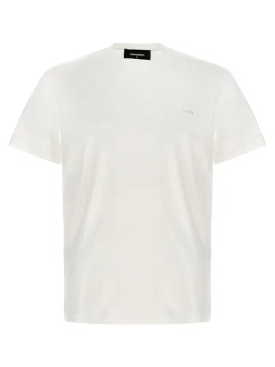 DSQUARED2 WHITE LOGO PLAQUE T-SHIRT