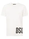 Dsquared2 White Logo Print T-shirt In White