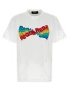 Dsquared2 Crew Neck Graphic Print T-shirt In White
