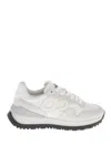 Dsquared2 White Logo Running Sneakers In Multi