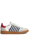 Dsquared2 Man Sneakers Off White Size 8 Calfskin In White