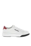 Dsquared2 Bumber Leather Sneakers In White