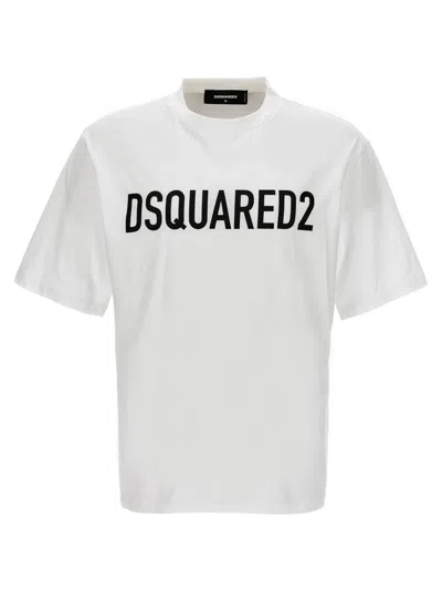 DSQUARED2 WHITE LOGO T-SHIRT