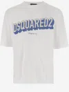 Dsquared2 Graphic Logo Oversized T-shirt In White