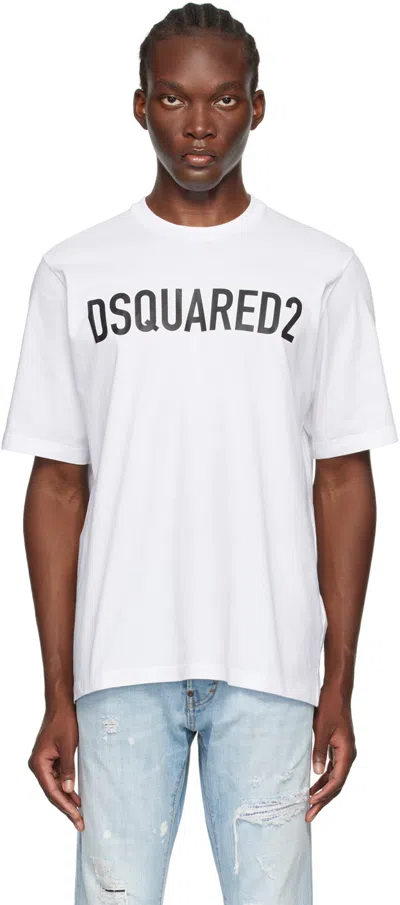 Dsquared2 Dsquared Man T-shirt In White
