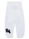 Dsquared2 Technical Cotton Branded Pants In White
