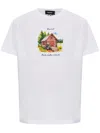 Dsquared2 Graphic Printed Crewneck T-shirt In White