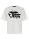 Dsquared2 Cotton T-shirt Collaboration Magliano Graphic Print In White