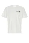 Dsquared2 Men White Crewneck T-shirt With Logo Lettering On The Front In Cotton Man