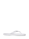 DSQUARED2 WHITE RUBBER THONG SANDALS