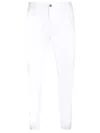 Dsquared2 Mid-rise Tapered Trousers In White