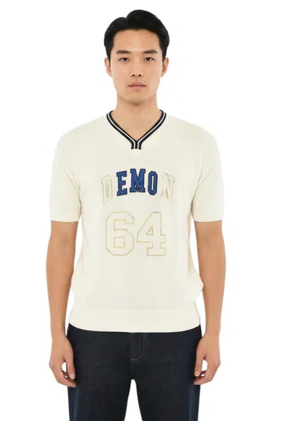 Dsquared2 White Short Sleeves Sweater