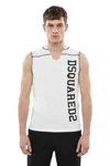 Dsquared2 White Sleeveless T-shirt
