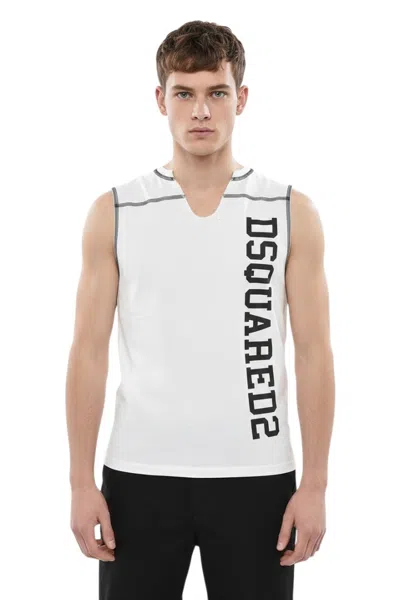 Dsquared2 White Sleeveless T-shirt