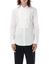 Dsquared2 Poplin Cotton Shirt With Spread Collar In White