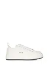 Dsquared2 White Sneakers With Minimalist Design And Signature Branding In Red