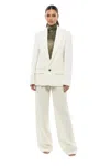 Dsquared2 White Solid Peaked Lapel Suit In White