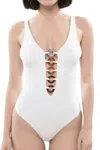 Dsquared2 White Solid Swimwear In White