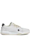 Dsquared2 Spiker Leather Sneakers In White