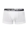 Dsquared2 Logo-waistband Pack Of Two Boxer Shorts In White