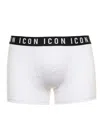 Dsquared2 Logo Boxer Shorts With Elastic Waistband In White