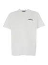 Dsquared2 White T-shirt With Lettering Logo Printed On The Chest In Cotton Man In White
