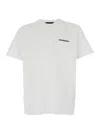 Dsquared2 White T-shirt With Lettering Logo Printed On The Chest In Cotton Man In White